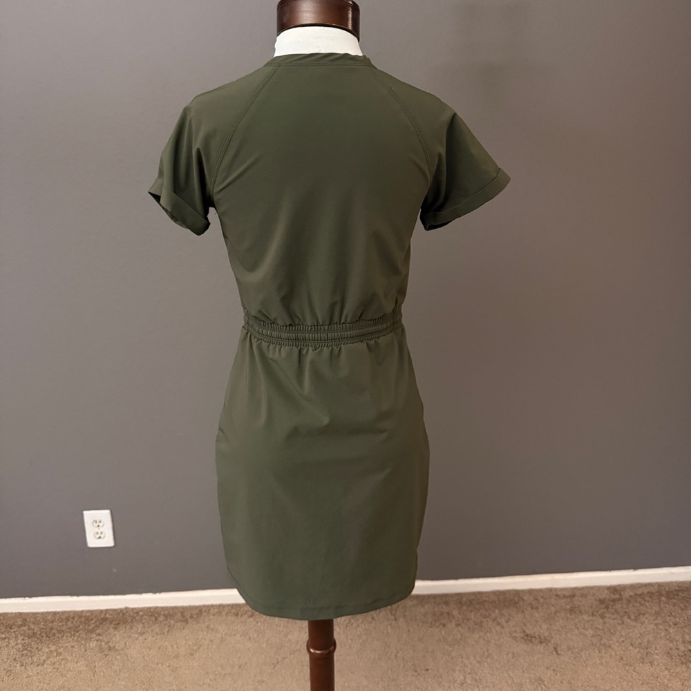 The North Face Olive Green Never stop wearing dress Sz S Petite Fall Casual - Picture 5 of 7